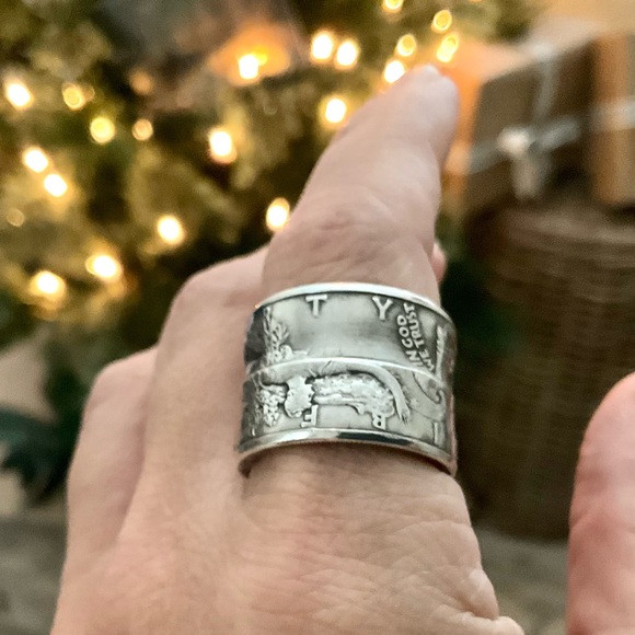 Silver 90% Coin Rings Bundle 2x Continental Silver